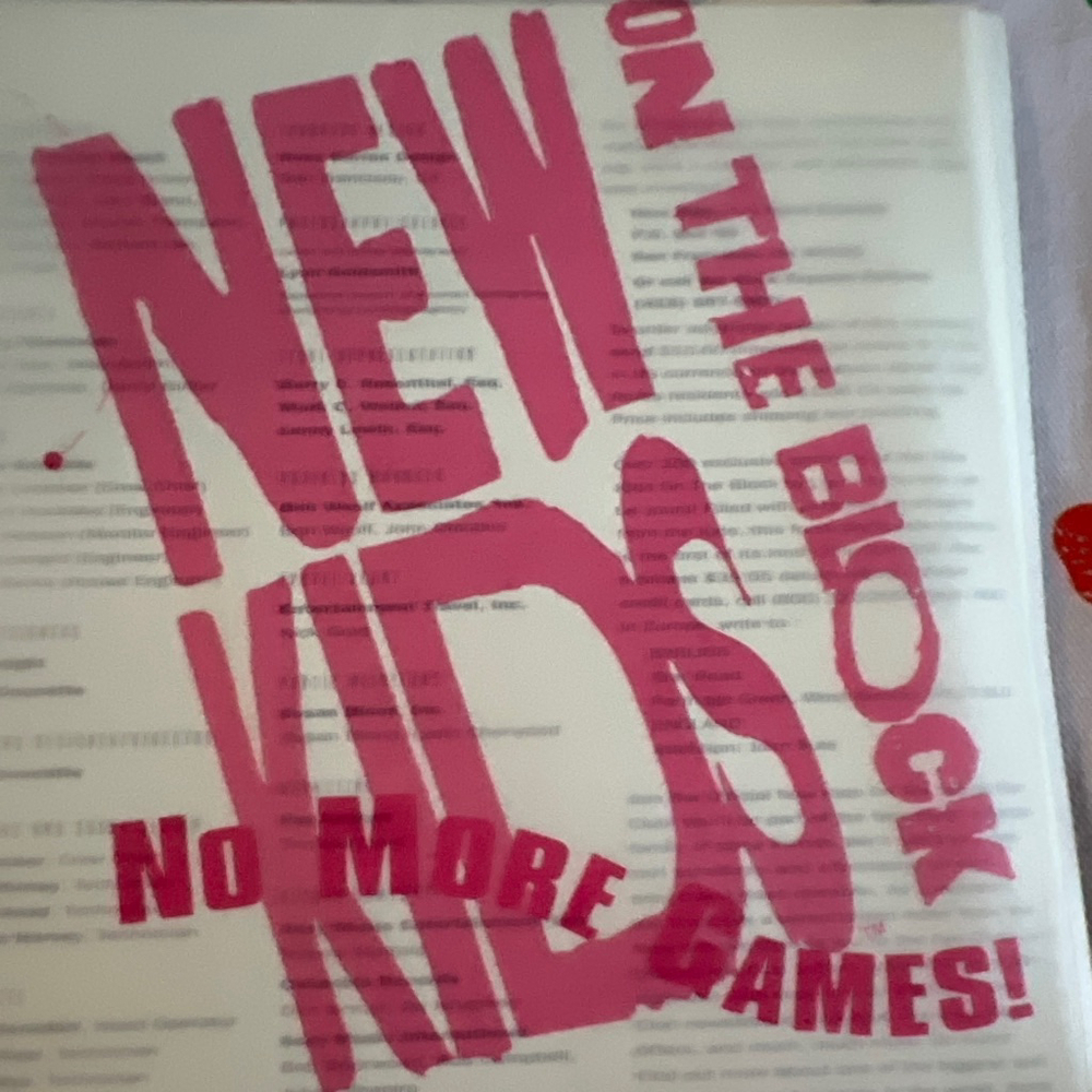 New Kids on the Block No More Games Summer Tour 1991 VIP Program - Picture 5 of 5